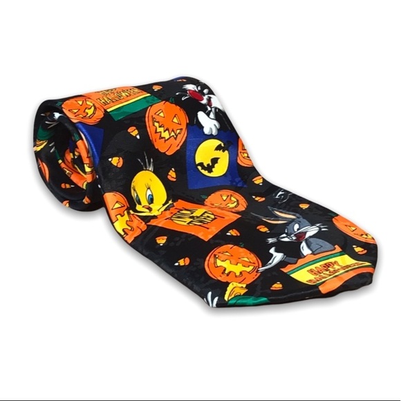 Warner Bros.‎ Looney Tunes Halloween Tweety Taz Tie 1996 - Picture 2 of 12